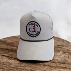 The Masters Tournament White Rope Snapback Golf Cap Hat / American Needle